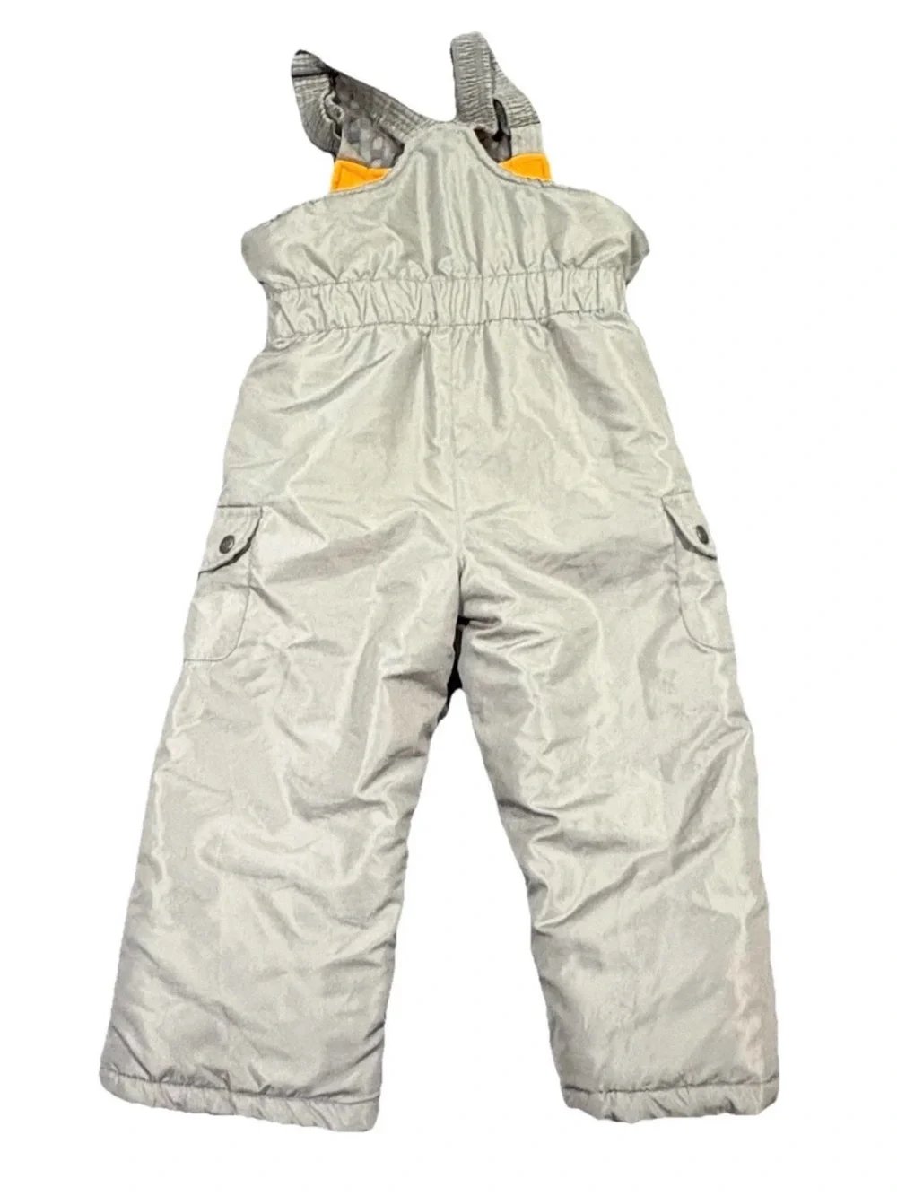 Kids Gray Insulated Snow Bib Overalls - IZOD 4T